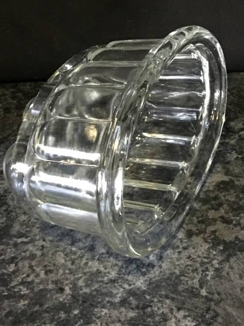 Lovely Vintage Solid Glass Bubble Jelly mold.
