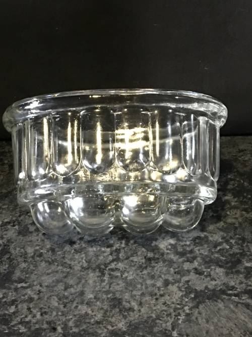 Lovely Vintage Solid Glass Bubble Jelly mold.