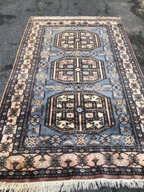 WOW !!! FANTASTIC PURE WOOL HAND KNOTTED SOFT BOKHARA PERSIAN CARPET 2000 X 1275mm