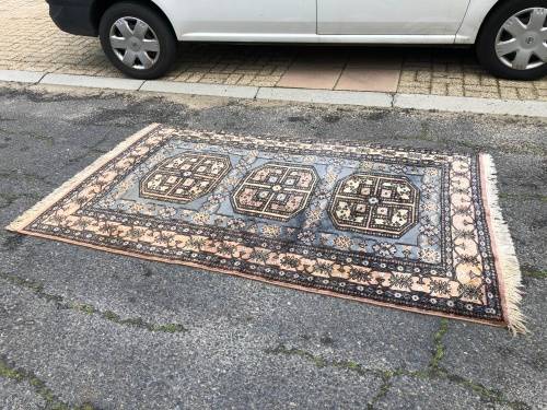 WOW !!! FANTASTIC PURE WOOL HAND KNOTTED SOFT BOKHARA PERSIAN CARPET 2000 X 1275mm