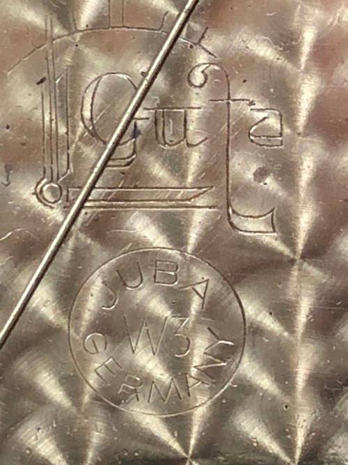 WOW !! STUNNING GERMAN JUBA TRIPLE CHIME MANTLE CLOCK WITH ORIGINAL KEY AND PENDULUM WORKING 100%