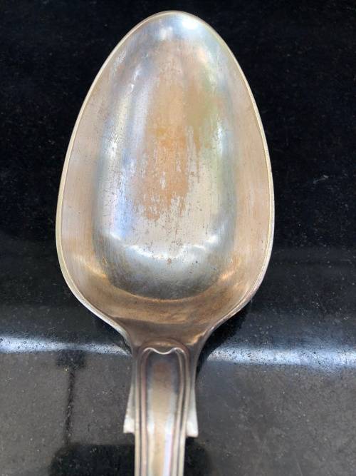 WOW !!! STUNNING LARGE SILVER PLATED TUREEN BY SERANCO WITH ANTIQUE SERVING SPOON