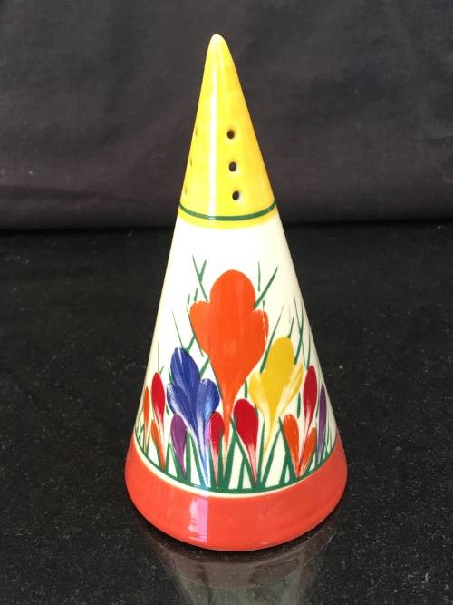 A Beautiful  Moorland Chelsea Works Burslem Crocus Pattern Sugar Sifter by Dean Sherwin