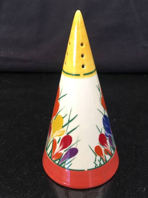 A Beautiful  Moorland Chelsea Works Burslem Crocus Pattern Sugar Sifter by Dean Sherwin