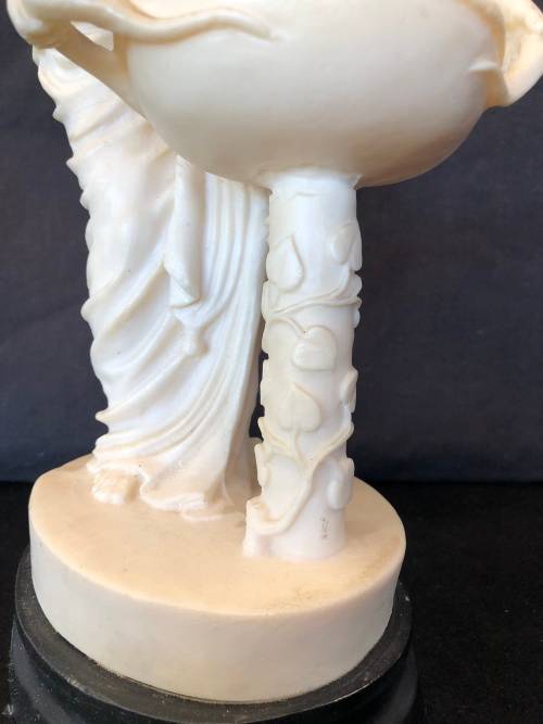 WOW !!! STUNNING RESIN CAST SEMI NUDE FIGURINE OF A MAIDEN - NO DAMAGE