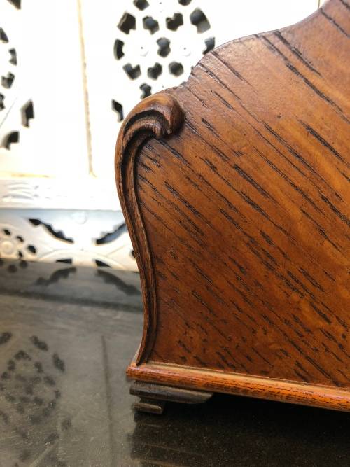 WOW !!! SIMPLY STUNNING MAHOGANY CASED IMPERIAL MANTLE CLOCK WORKING 100% MADE IN CROYDON ENGLAND