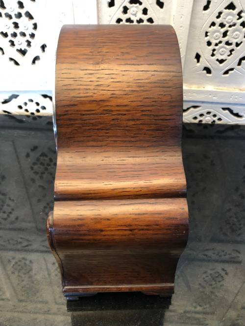 WOW !!! SIMPLY STUNNING MAHOGANY CASED IMPERIAL MANTLE CLOCK WORKING 100% MADE IN CROYDON ENGLAND