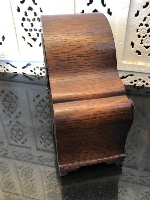 WOW !!! SIMPLY STUNNING MAHOGANY CASED IMPERIAL MANTLE CLOCK WORKING 100% MADE IN CROYDON ENGLAND