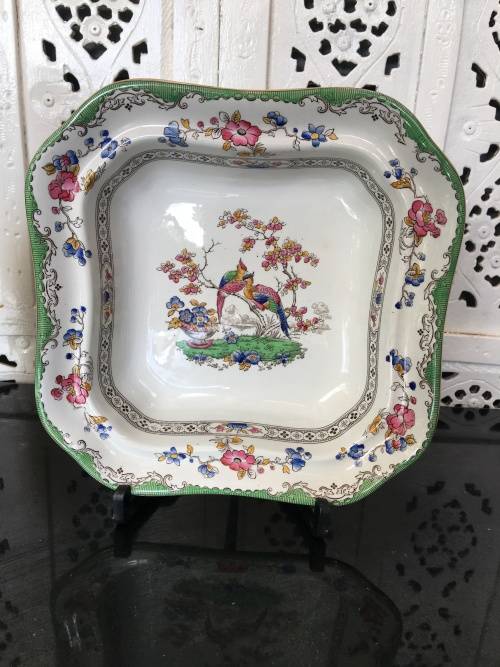 Ultra Rare Vintage 1951-1971 "EDEN" By Copeland Spodes, Square Serving Dish.