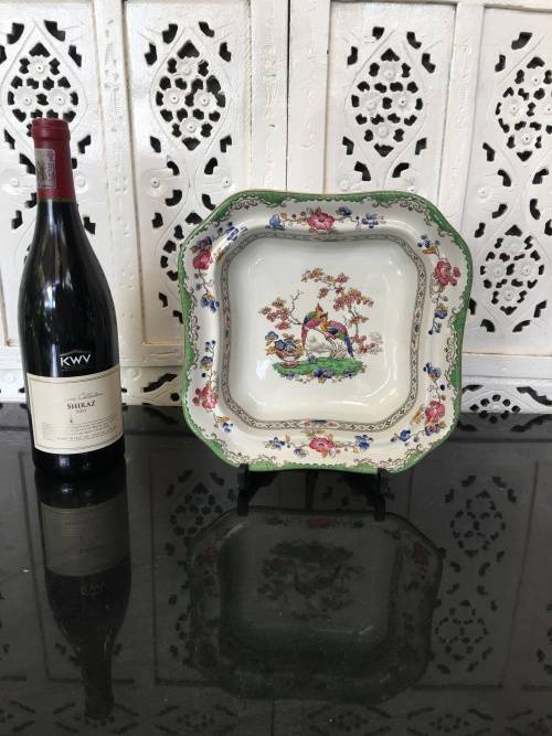 Ultra Rare Vintage 1951-1971 "EDEN" By Copeland Spodes, Square Serving Dish.