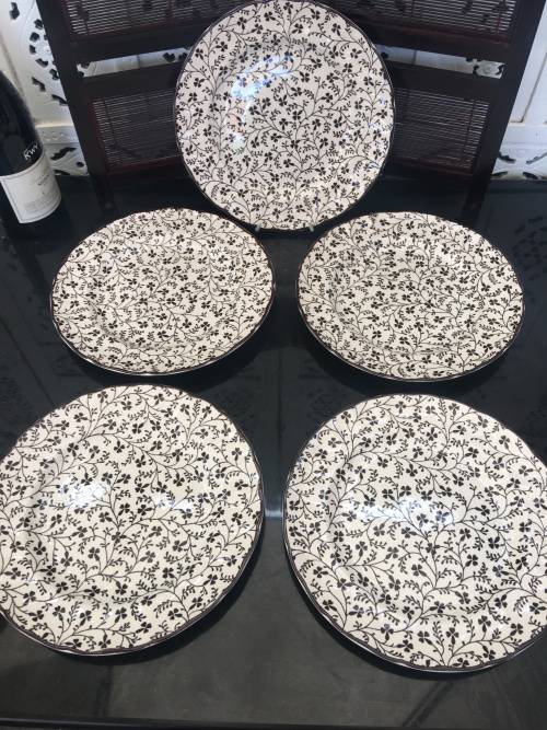 5 x Collectors Laura Ashley Susanna Johnson Brothers England Porcelain 25 cm Dinner Plates