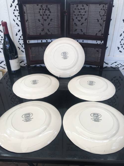 5 x Collectors Laura Ashley Susanna Johnson Brothers England Porcelain 25 cm Dinner Plates