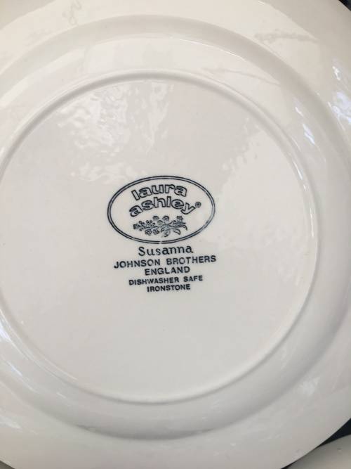 5 x Collectors Laura Ashley Susanna Johnson Brothers England Porcelain 25 cm Dinner Plates
