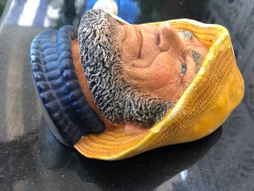 WOW !!! OLD SALT - VINTAGE LEGEND PRODUCTS CHALKWARE 3D WALL HANGING FIGURINE SIGNED F.WRIGHT c1985