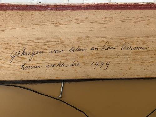 WOW !!! GORGEOUS SMALL OIL ON BOARD PAINTING BY W.VERMIN IN A BEAUTIFUL FRAME