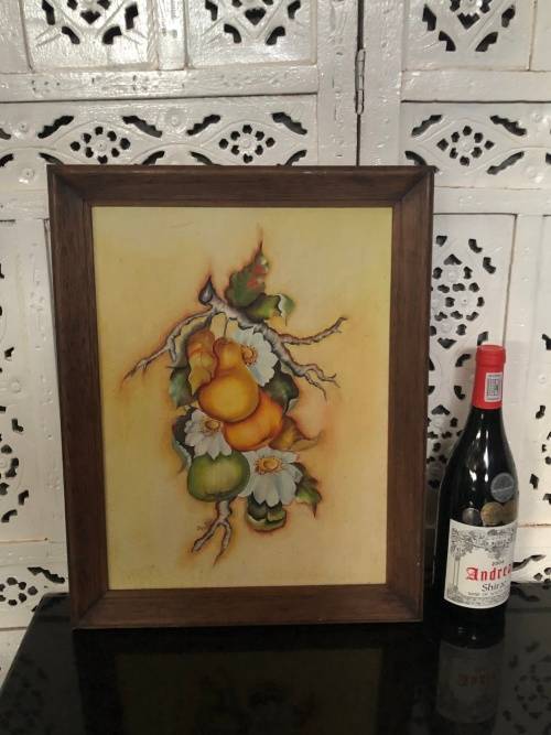 WOW !!! STUNNING FRAMED OIL ON CANVAS STILL LIFE BY ANN FINE - CAPE TOWN ARTIST