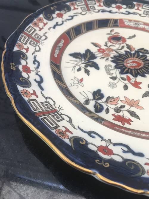 Collectable Rare Antique Masons Windsor Pattern 24 cm Plate marked  C.3286 J - C1891-1914