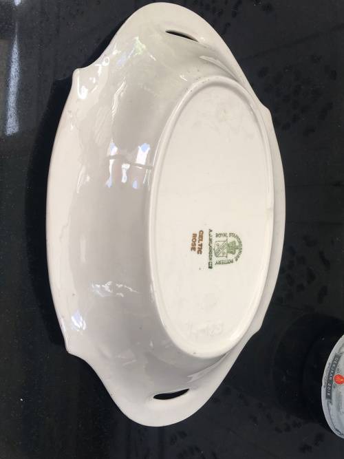 A beautiful 1930s A J Wilkinson "Celtic Rose" 26 cm Double Handle Sweet Dish By Royal Staffordshire.