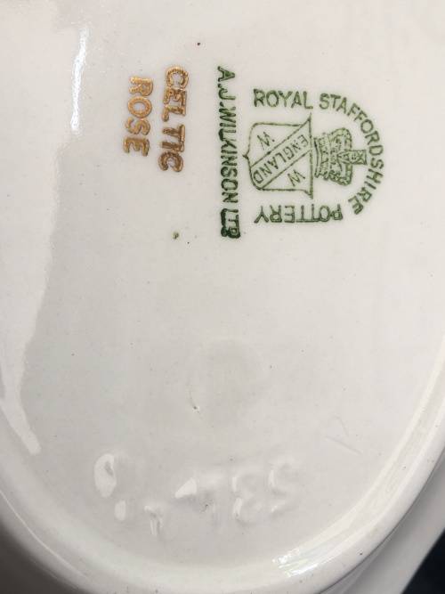 A beautiful 1930s A J Wilkinson "Celtic Rose" 26 cm Double Handle Sweet Dish By Royal Staffordshire.