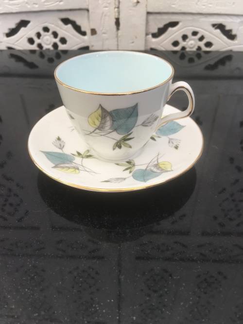 Stunning c1950s  "Hazel Thompson" Foley "Wind Flower Small Tea cup & Saucer