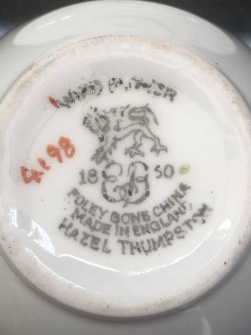 Stunning c1950s  "Hazel Thompson" Foley "Wind Flower Small Tea cup & Saucer