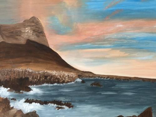 WOW !!! ROSEMARY OSBORNE ORIGINAL OIL ON BOARD - SOUTHERN CAPE COAST PAINTING - FRAMED