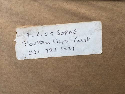 WOW !!! ROSEMARY OSBORNE ORIGINAL OIL ON BOARD - SOUTHERN CAPE COAST PAINTING - FRAMED