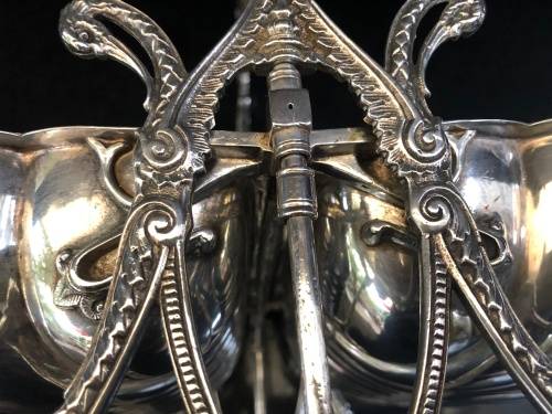 WOW !!!  Silver plated Victorian muffin warmer, Fenton Brothers Ltd., Sheffield, (1875-1896).