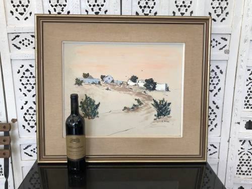 WOW !!! WHAT A BEAUTY - LARGE FRAMED OIL ON BOARD - LANDSCAPE BY K. BRIGG