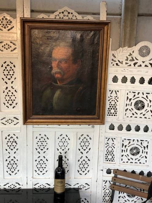 WOW !!! 19th CENTURY CONTINENTAL SCHOOL OIL ON CANVAS PAINTING OF A REFINED GENTLEMAN