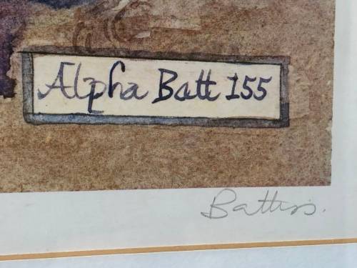 INVESTMENT ART !! WALTER BATTISS (1906 - 1982) SIGNED NUMBERED 156/250 LIMITED EDITION LITHOGRAPH