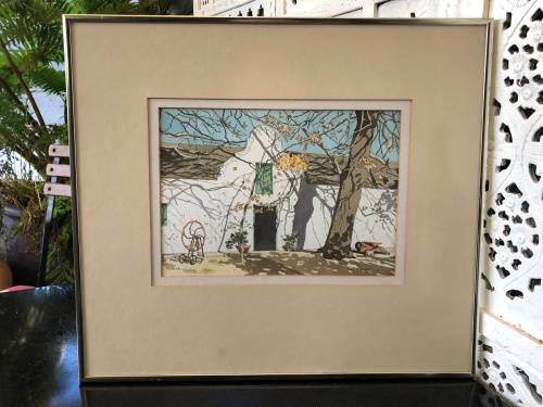 INVESTMENT ART !!! - ALAN MALING ORIGINAL FRAMED WATERCOLOR OF SPIER - SIGNED AND DATED 1998