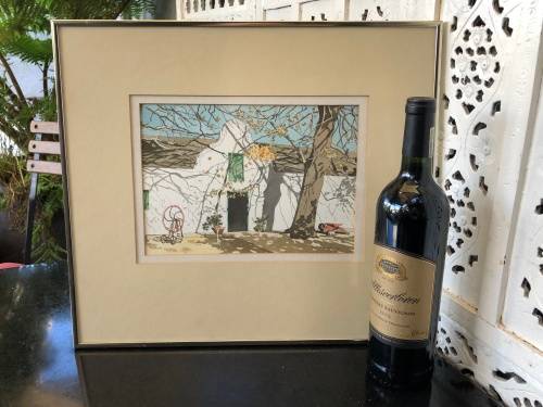 INVESTMENT ART !!! - ALAN MALING ORIGINAL FRAMED WATERCOLOR OF SPIER - SIGNED AND DATED 1998