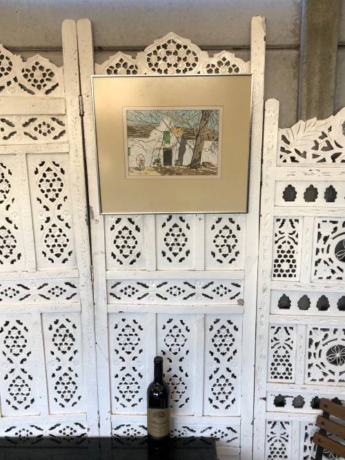 INVESTMENT ART !!! - ALAN MALING ORIGINAL FRAMED WATERCOLOR OF SPIER - SIGNED AND DATED 1998