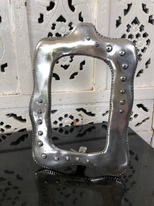 WOW !!! VINTAGE CARROL BOYES PEWTER MEDIUM SIZE PICTURE FRAME # 2