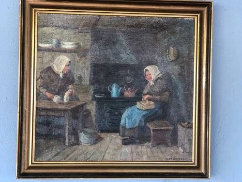 INVESTMENT ART !!! MARIUS P NIELSEN (1882 - 1971) FAMOUS LISTED DANISH ARTIST OIL ON CANVAS