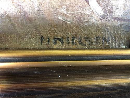 INVESTMENT ART !!! MARIUS P NIELSEN (1882 - 1971) FAMOUS LISTED DANISH ARTIST OIL ON CANVAS