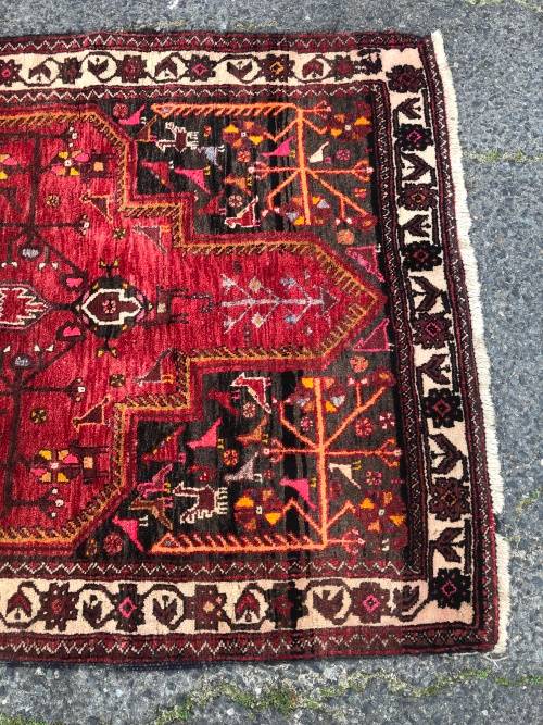 FANTASTIC PURE WOOL HAND KNOTTED QASHQAI SHIRAZ PERSIAN CARPET 2110 X 1190mm - LIGHT WEAR