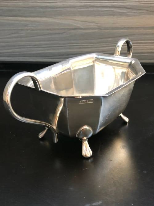 WOW !! STUNNING SILVER PLATED OPEN SUGAR BOWL - MADE IN ENGLAND