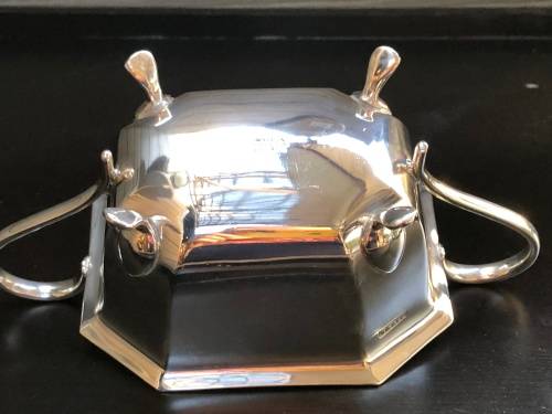 WOW !! STUNNING SILVER PLATED OPEN SUGAR BOWL - MADE IN ENGLAND