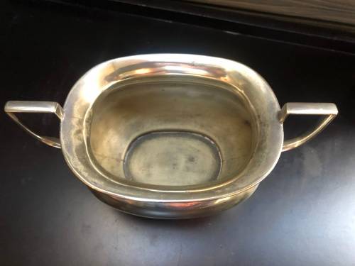 WOW !! STUNNING SILVER PLATED OPEN SUGAR BOWL - CLEARLY MARKED
