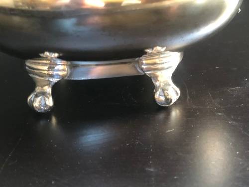 WOW !! STUNNING SILVER PLATED OPEN SUGAR BOWL - CLEARLY MARKED