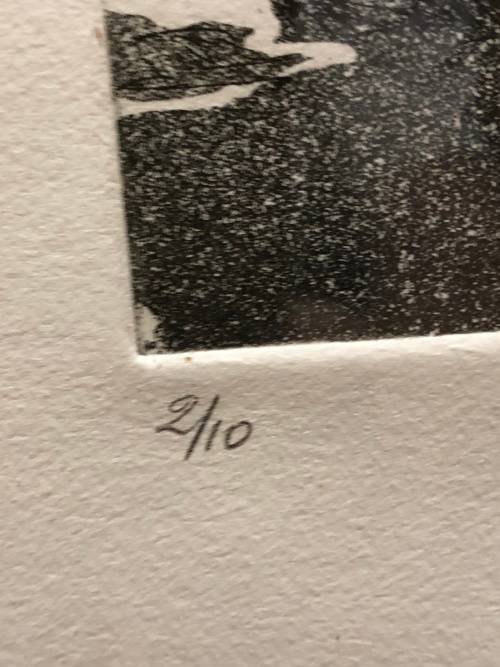 INVESTMENT ART !!! BRIGITTE SCHRODER (1941) GERMAN ARTIST - NUMBERED SIGNED ETCHING 1976