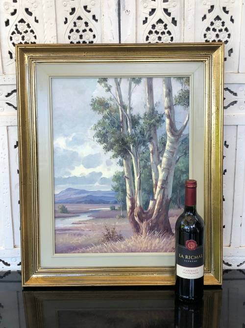 INVESTMENT ART !!! GIUSEPPE CATTY (CATARUZZA)  (SA 1914 - 1994) OIL ON BOARD - AWESOME FRAME