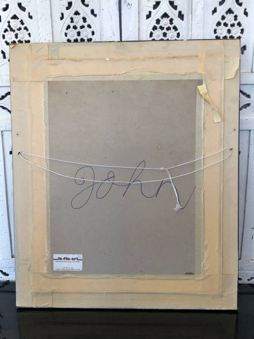 INVESTMENT ART !!! GIUSEPPE CATTY (CATARUZZA)  (SA 1914 - 1994) OIL ON BOARD - AWESOME FRAME