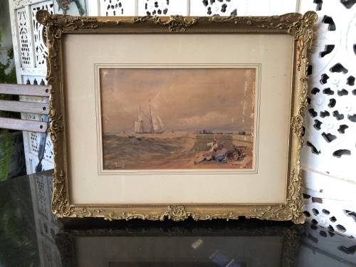 INVESTMENT ART !! THOMAS BOWLER (1812 - 1868) WORLD FAMOUS ARTIST - ORIGINAL WATERCOLOR - HIGH VALUE