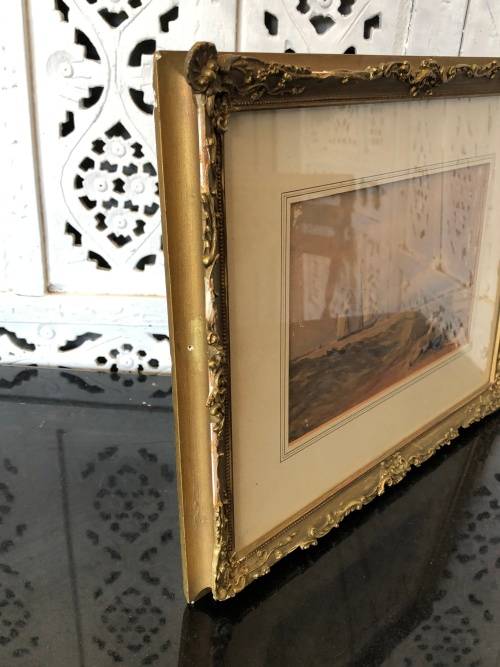 INVESTMENT ART !! THOMAS BOWLER (1812 - 1868) WORLD FAMOUS ARTIST - ORIGINAL WATERCOLOR - HIGH VALUE