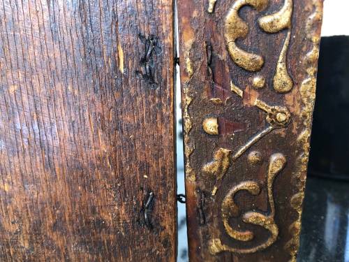 WOW !!! ANTIQUE - POSSIBLY 18th CENTURY, RUSSIAN ORTHODOX ICON HINGED TRAVELLING SHRINE