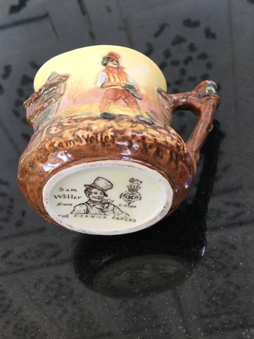 Rare Royal Doulton Sam Willer Series The Pickwick Papers' Relief Moulded Jug D6398  100ml