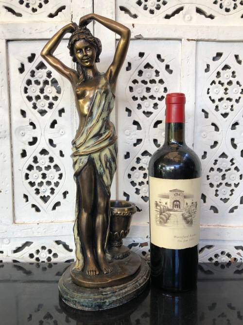 WOW !!! GORGEOUS SIGNED ART DECO SEMI-NUDE BRONZE ON A MARBLE BASE - STUNNING INVESTMENT PIECE